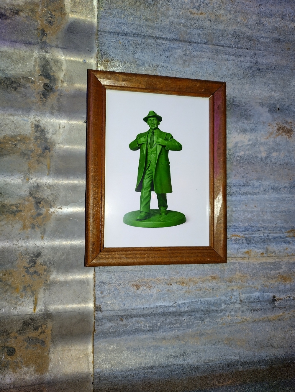 Meyer Lansky Vintage Mobster Plastic Army Man Framed Art Print By Neon Nicho